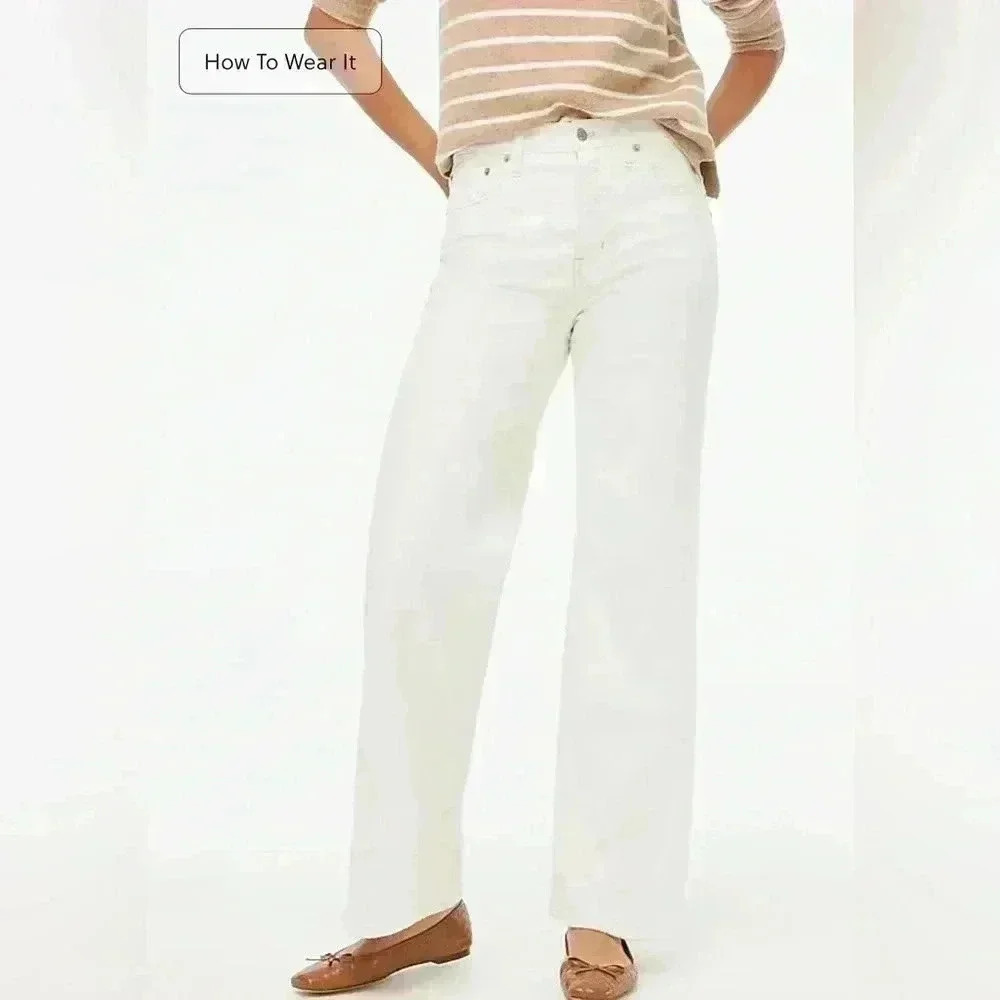 JCREW Petite Premium Edition vintage wide-leg jean with button fly - NWT
